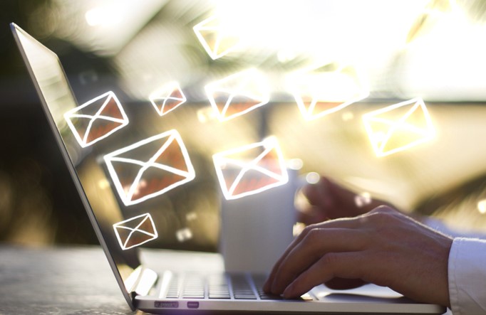 emails out of laptop